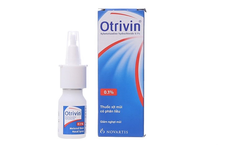 Thuốc xịt mũi Otrivin 0.1% có khả năng tác động lên màng nhầy làm giảm tình trạng tắc nghẽn và tiết dịch mũi