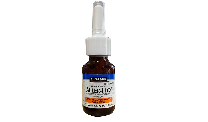 Thuốc trị viêm xoang Kirkland aller-flo giúp làm giảm các triệu chứng như nghẹt, ngứa mũi, chảy nước mũi, hắt xì, khó thở,…
